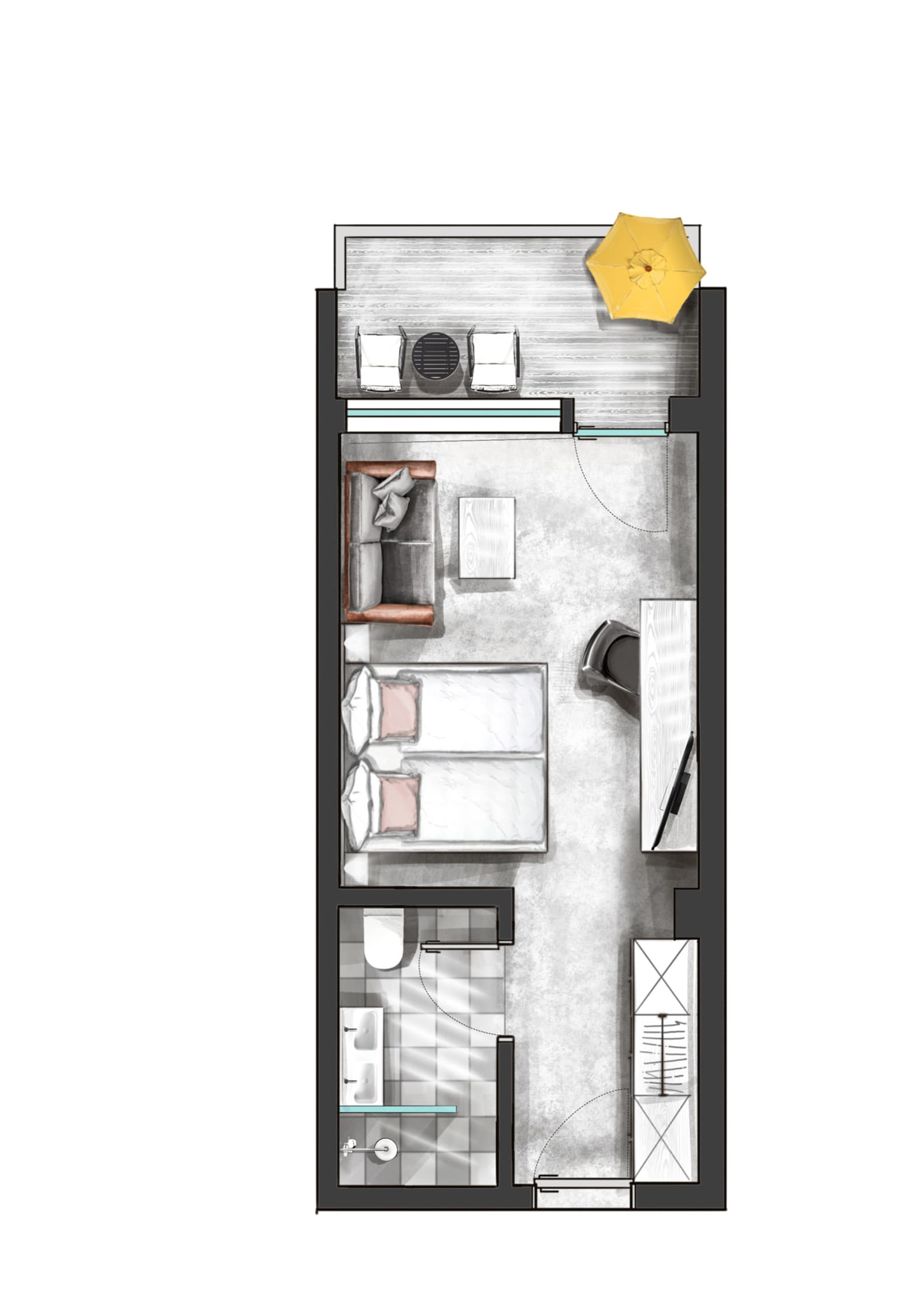 Doppelzimmer Typ B 6