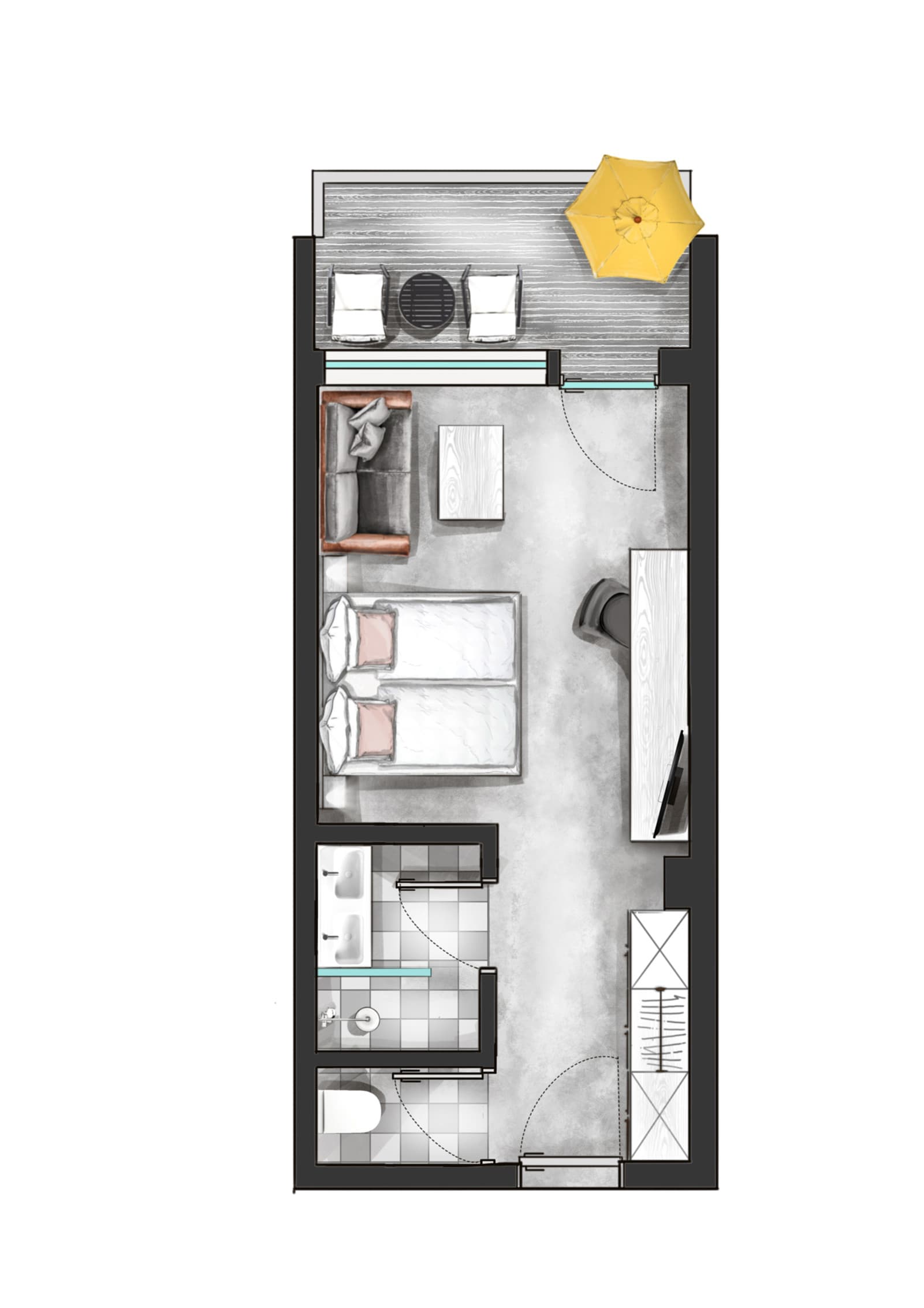 Doppelzimmer Typ H 7